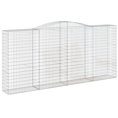 Arched Gabion Baskets Galvanised Iron 4 400 x 30 x 40/60–400 x 50 x 220/240 cm 400 x 50 x 180/200 cm
