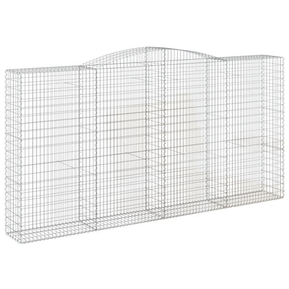 Arched Gabion Baskets Galvanised Iron 8 400 x 30 x 40/60–400 x 50 x 220/240 cm 400 x 50 x 200/220 cm