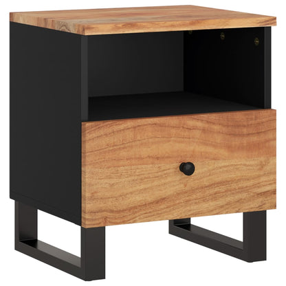 vidaXL Bedside Cabinet Solid Wood Acacia&Engineered Wood