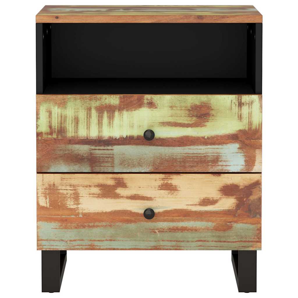 Bedside Cabinet 50x33x62 cm Solid Wood Mango&Engineered Wood Multicolour