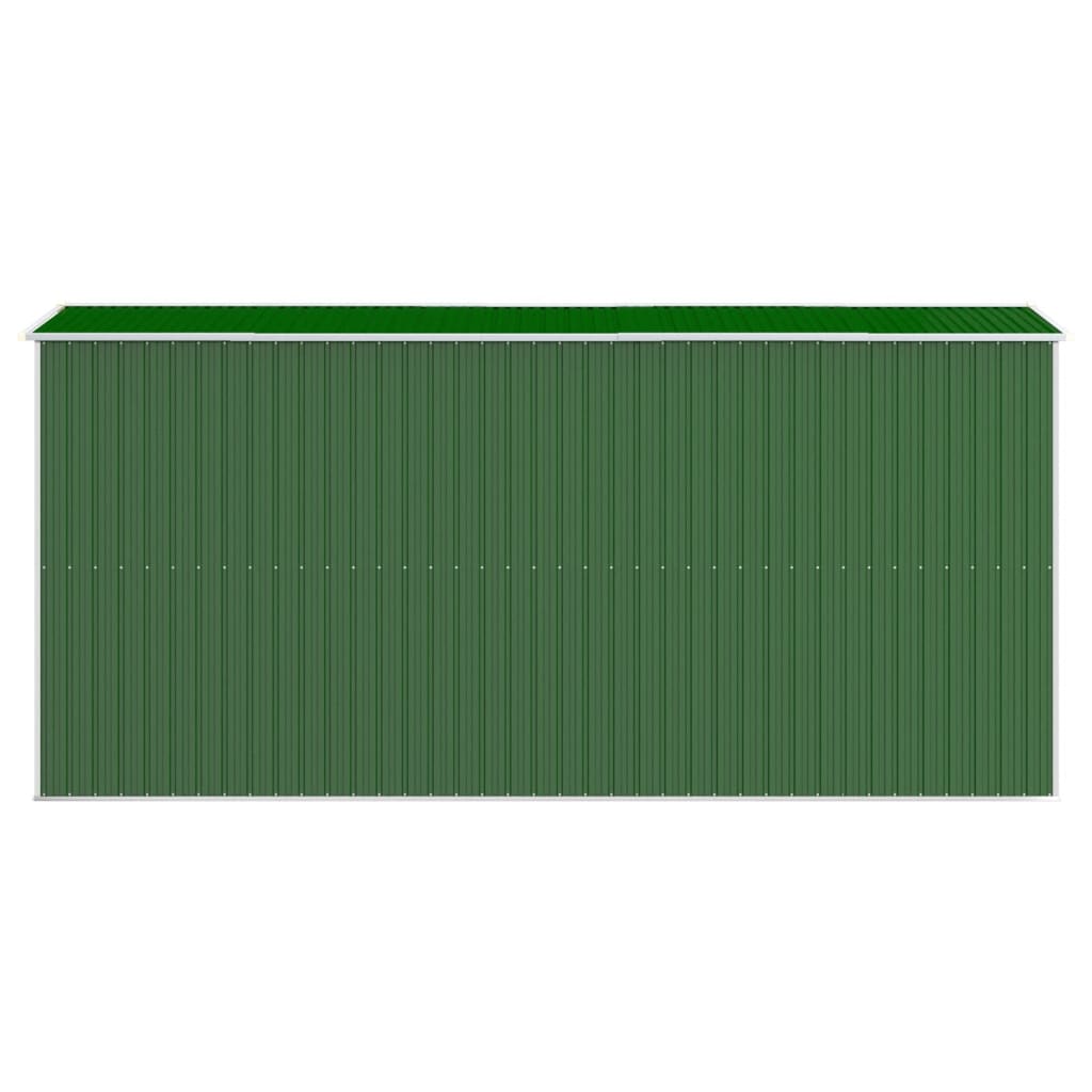 vidaXL Garden Shed Green 192x440x223 cm Galvanised Steel 5