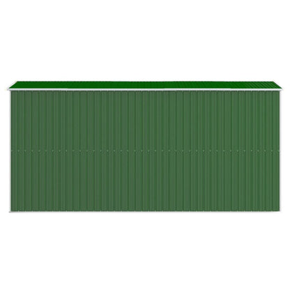 vidaXL Garden Shed Green 192x440x223 cm Galvanised Steel 5