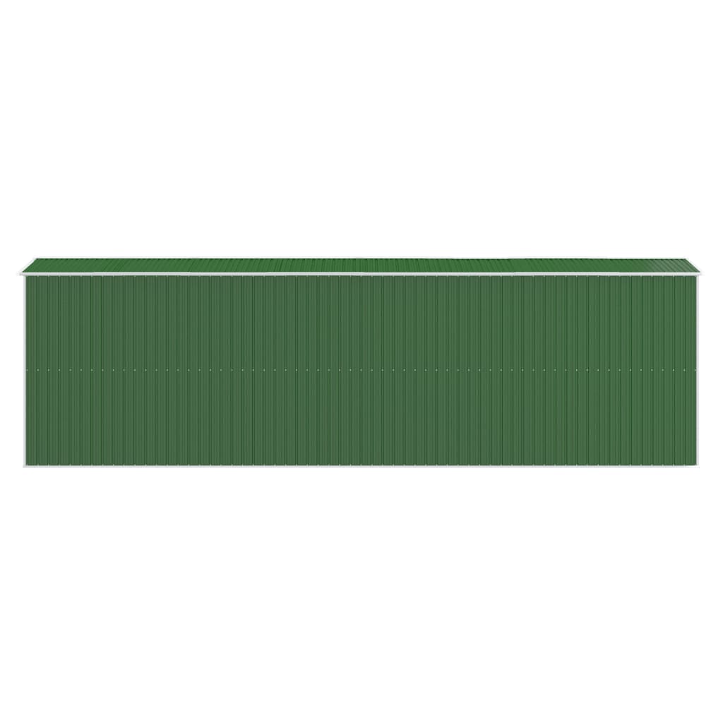 vidaXL Garden Shed Green 192x606x223 cm Galvanised Steel 5