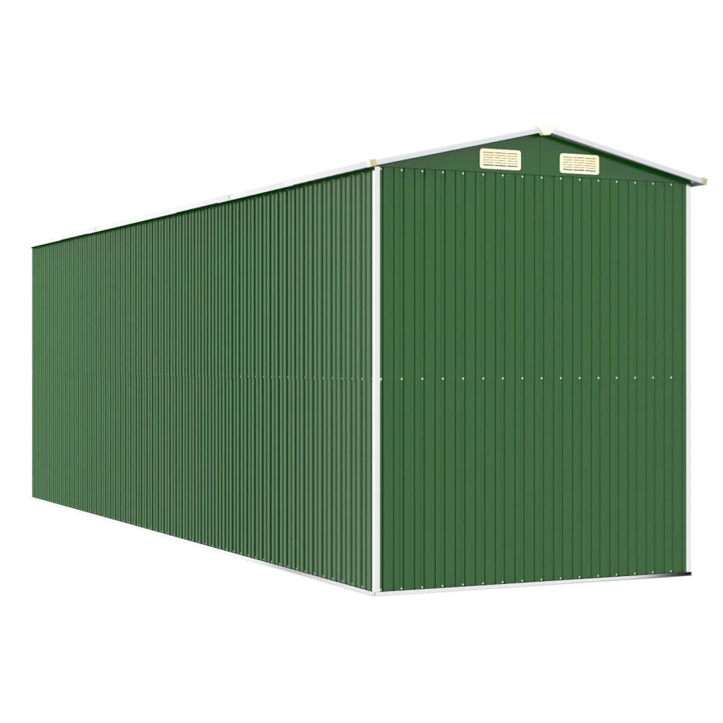 vidaXL Garden Shed Green 192x606x223 cm Galvanised Steel 6