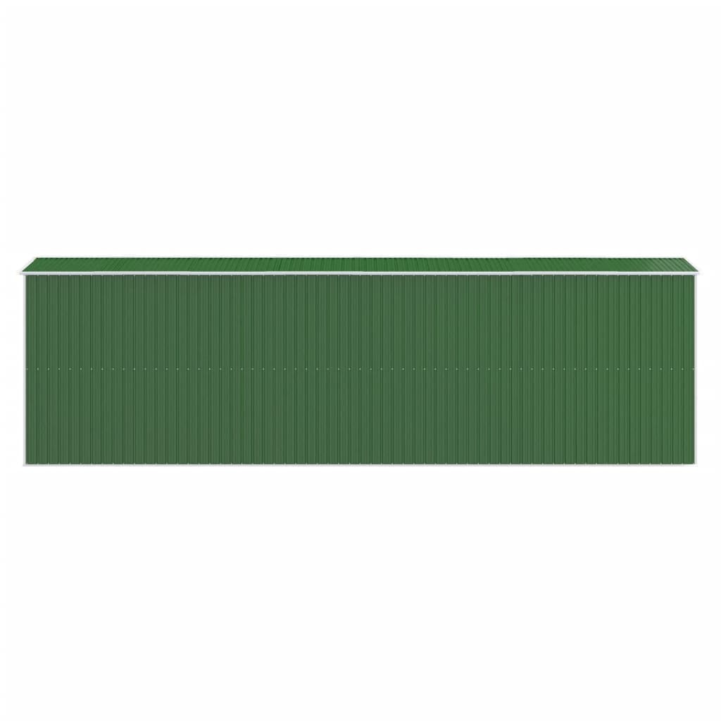 vidaXL Garden Shed Green 192x689x223 cm Galvanised Steel 5