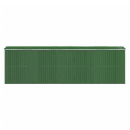 vidaXL Garden Shed Green 192x689x223 cm Galvanised Steel 5