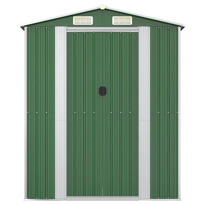 vidaXL Garden Shed Green 192x855x223 cm Galvanised Steel 4