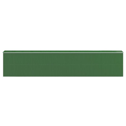 vidaXL Garden Shed Green 192x938x223 cm Galvanised Steel 5