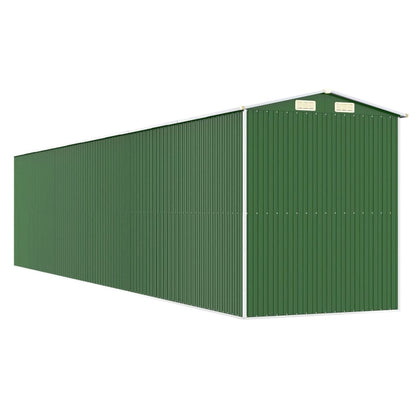 vidaXL Garden Shed Green 192x938x223 cm Galvanised Steel 6