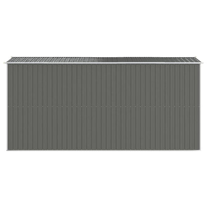 vidaXL Garden Shed Light Grey 192x440x223 cm Galvanised Steel 5