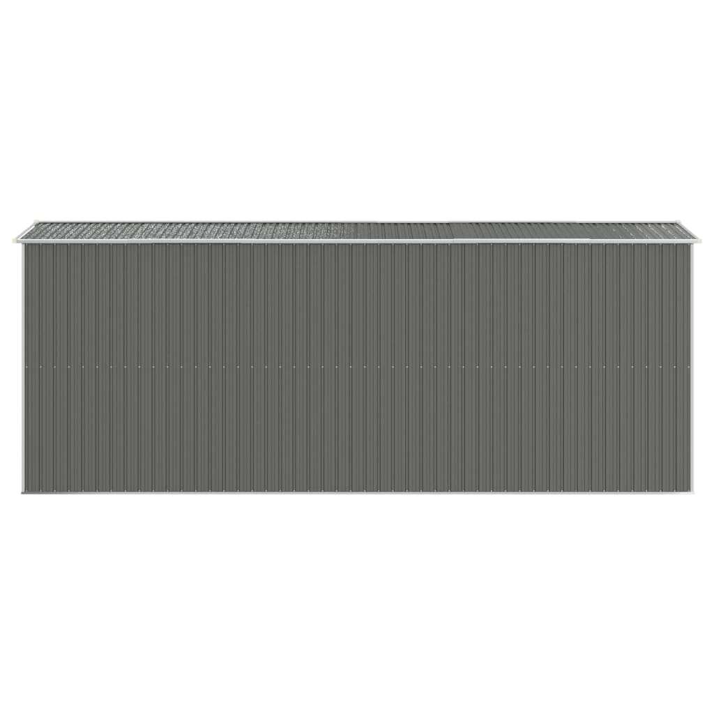 vidaXL Garden Shed Light Grey 192x523x223 cm Galvanised Steel 5