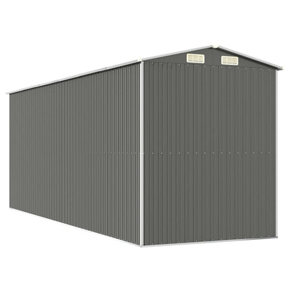 vidaXL Garden Shed Light Grey 192x523x223 cm Galvanised Steel 6