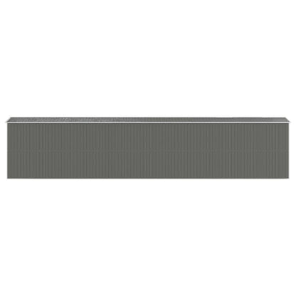 vidaXL Garden Shed Light Grey 192x1021x223 cm Galvanised Steel 5