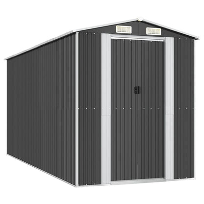 vidaXL Garden Shed Anthracite 192x440x223 cm Galvanised Steel 2