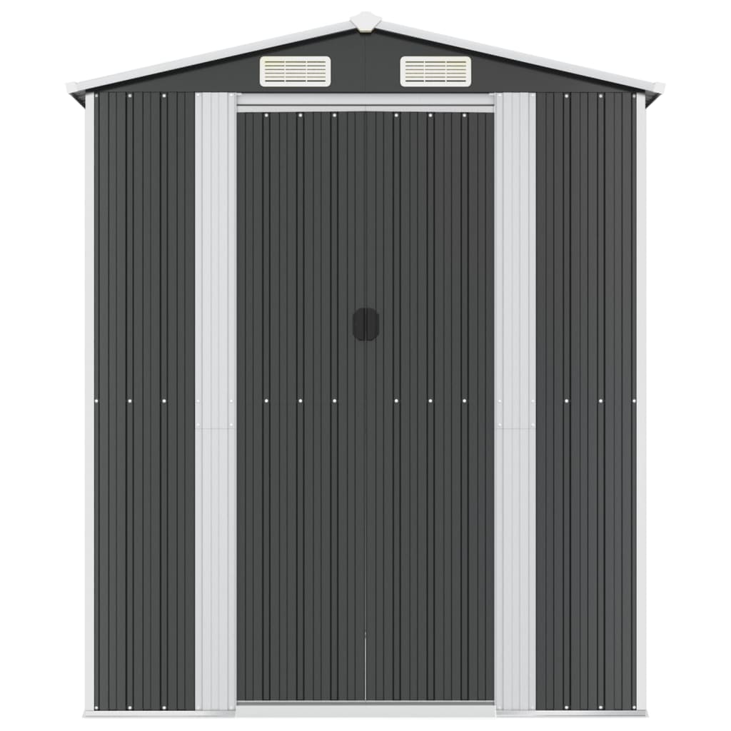 vidaXL Garden Shed Anthracite 192x440x223 cm Galvanised Steel 3