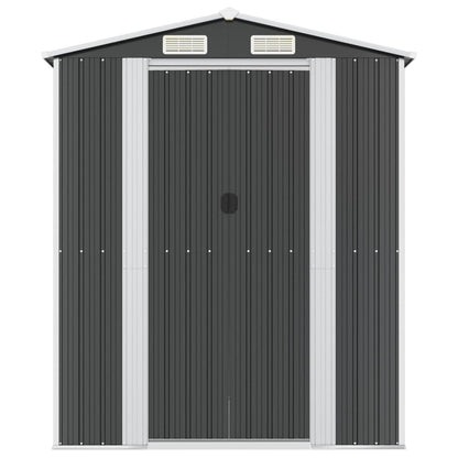 vidaXL Garden Shed Anthracite 192x440x223 cm Galvanised Steel 3
