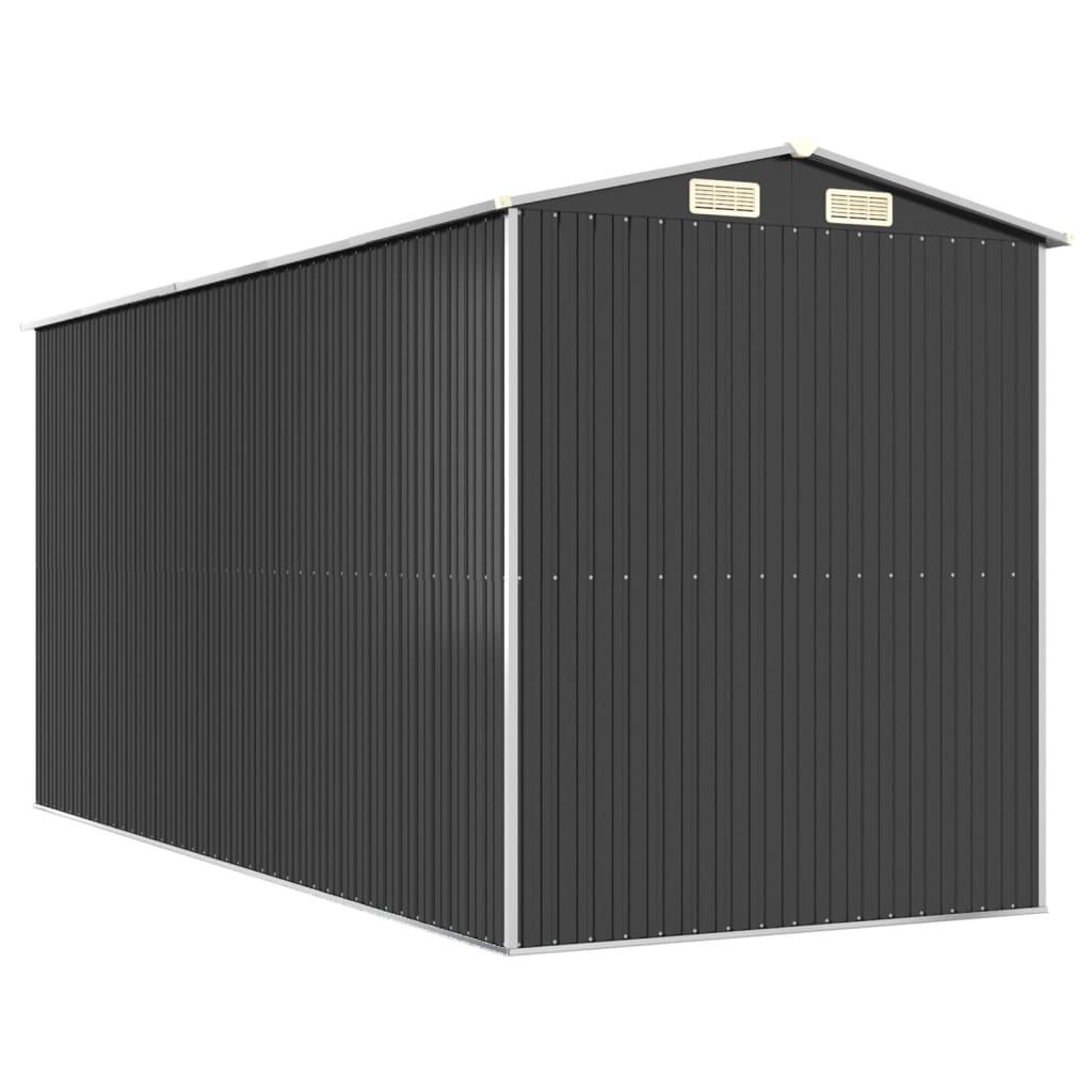 vidaXL Garden Shed Anthracite 192x440x223 cm Galvanised Steel 6