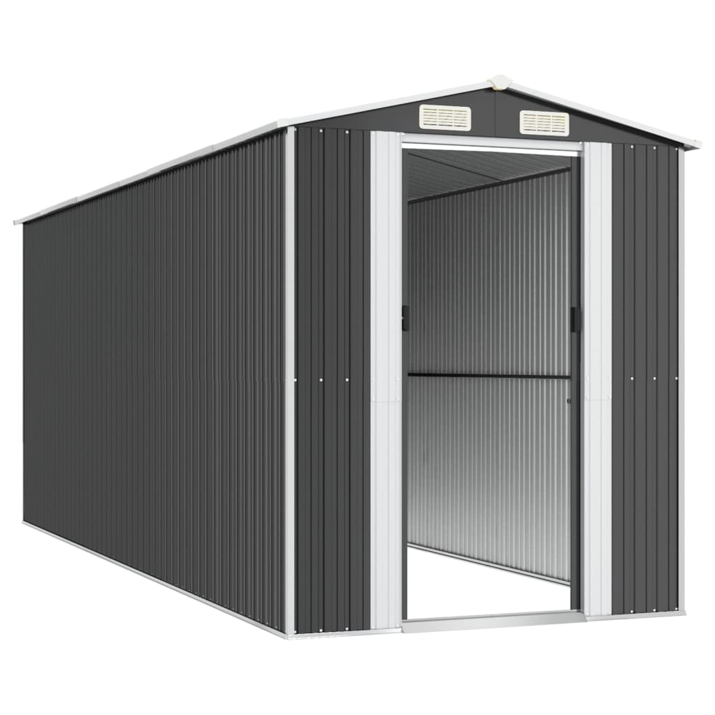 vidaXL Garden Shed Anthracite 192x523x223 cm Galvanised Steel 4