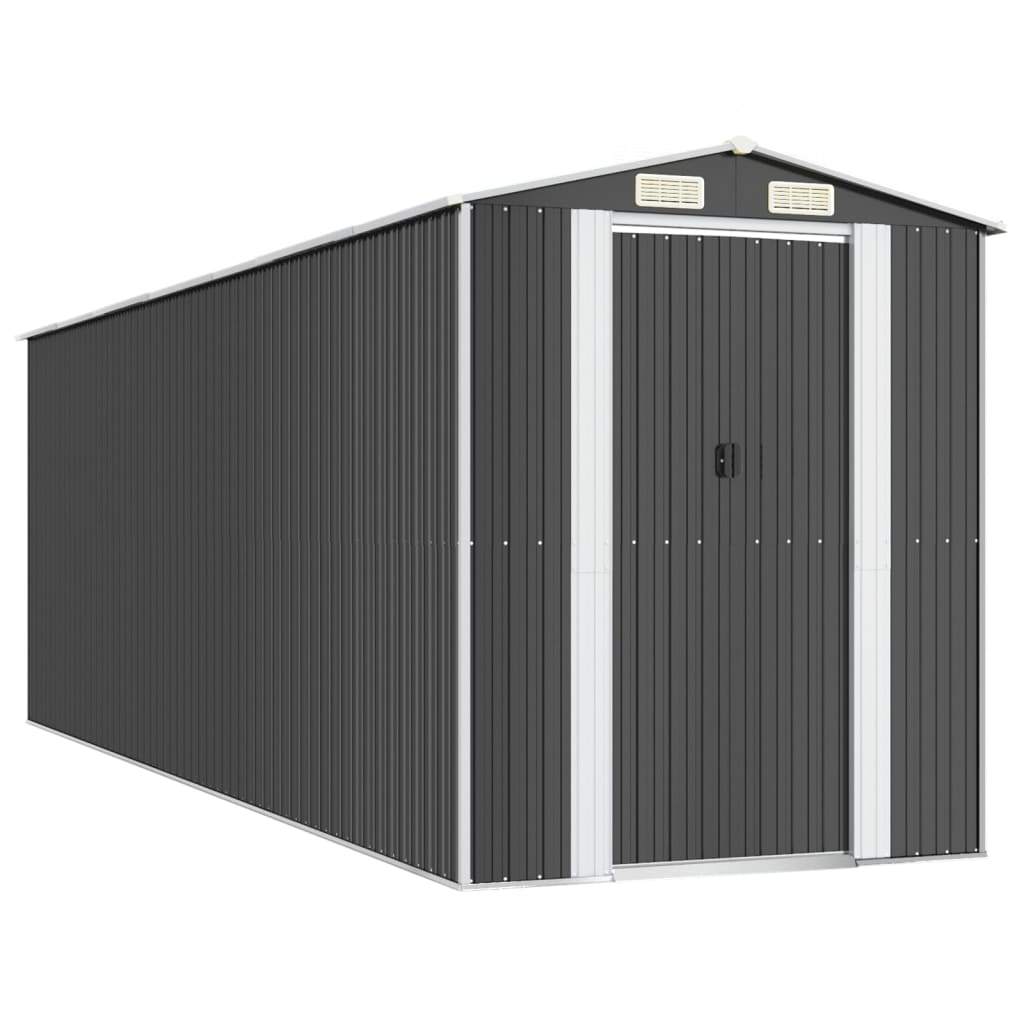 vidaXL Garden Shed Anthracite 192x606x223 cm Galvanised Steel 2