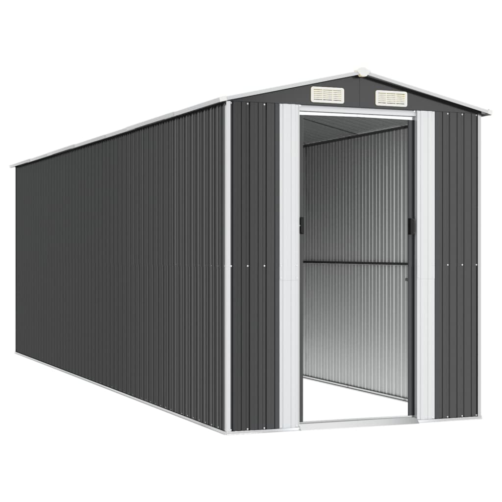 vidaXL Garden Shed Anthracite 192x606x223 cm Galvanised Steel 4