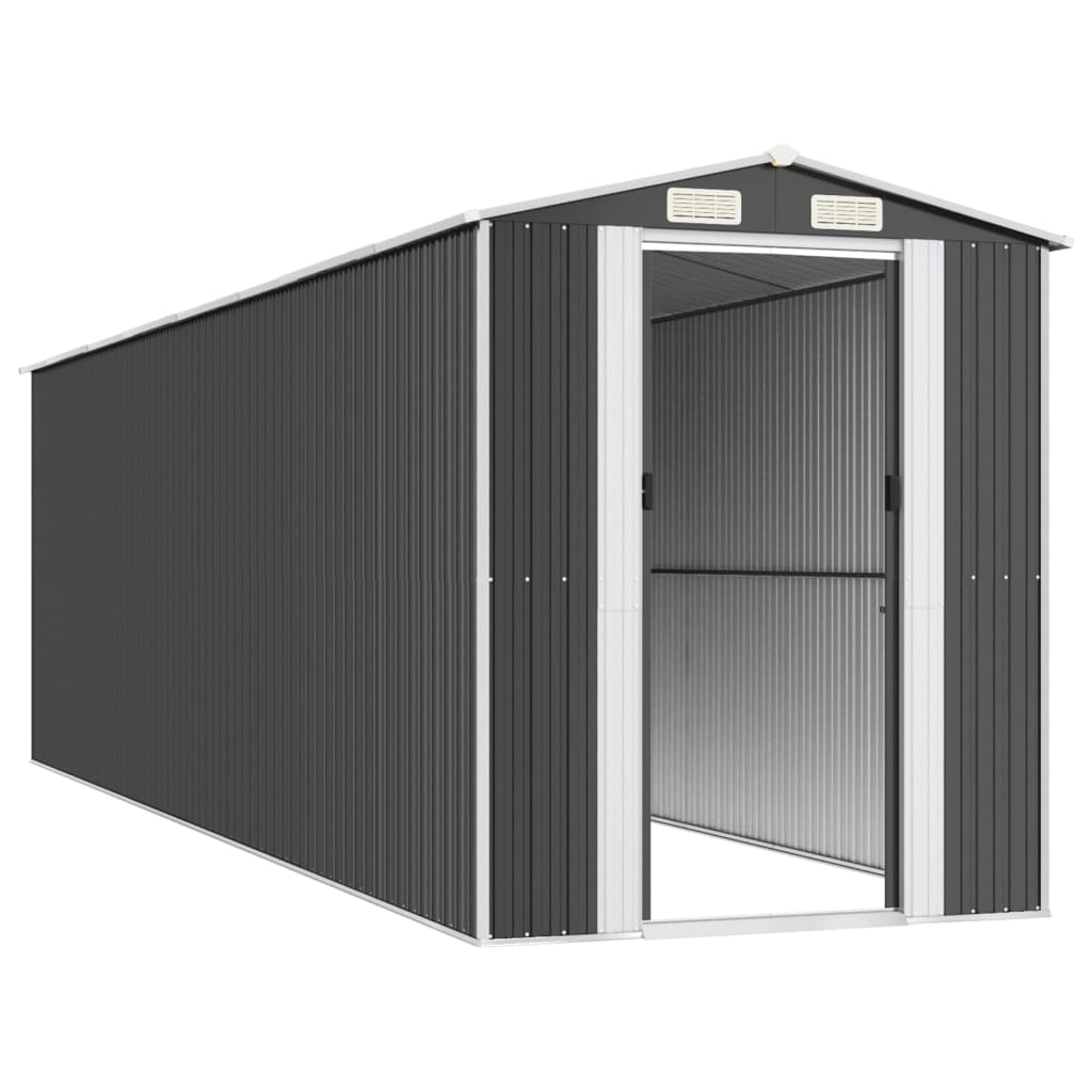 vidaXL Garden Shed Anthracite 192x689x223 cm Galvanised Steel 4