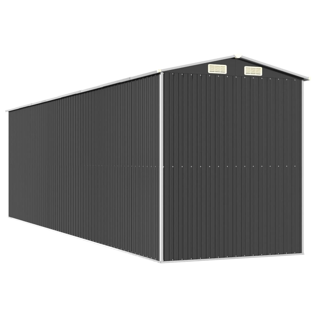 vidaXL Garden Shed Anthracite 192x689x223 cm Galvanised Steel 6