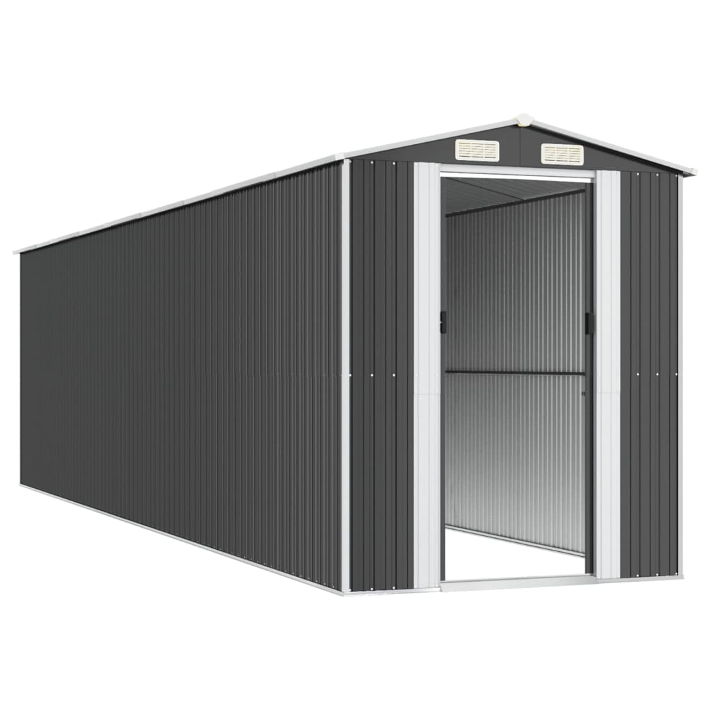 vidaXL Garden Shed Anthracite 192x772x223 cm Galvanised Steel 4