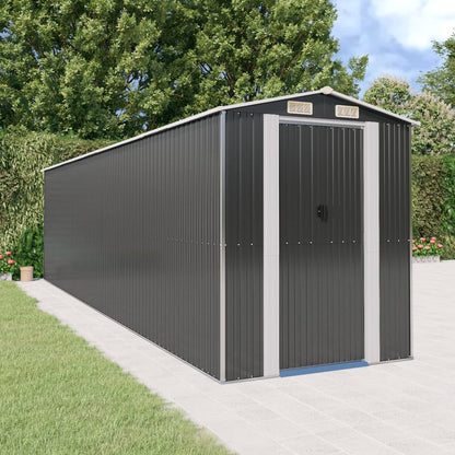 vidaXL Garden Shed Anthracite 192x772x223 cm Galvanised Steel 1