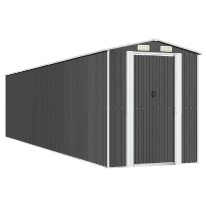 vidaXL Garden Shed Anthracite 192x855x223 cm Galvanised Steel 2