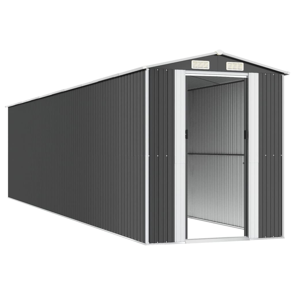 vidaXL Garden Shed Anthracite 192x855x223 cm Galvanised Steel 4