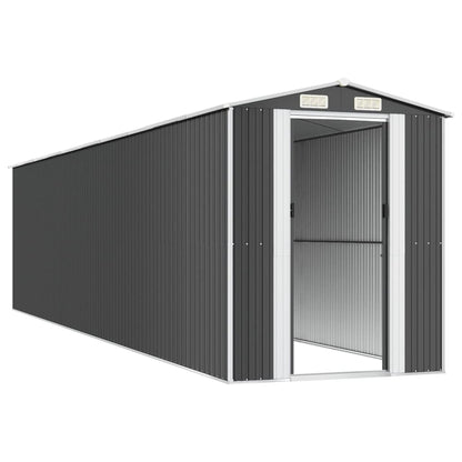 vidaXL Garden Shed Anthracite 192x855x223 cm Galvanised Steel 4