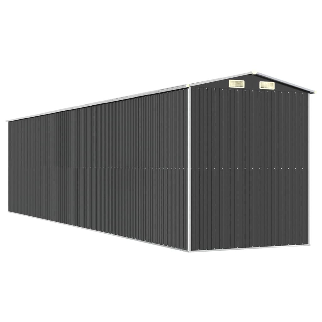 vidaXL Garden Shed Anthracite 192x855x223 cm Galvanised Steel 6