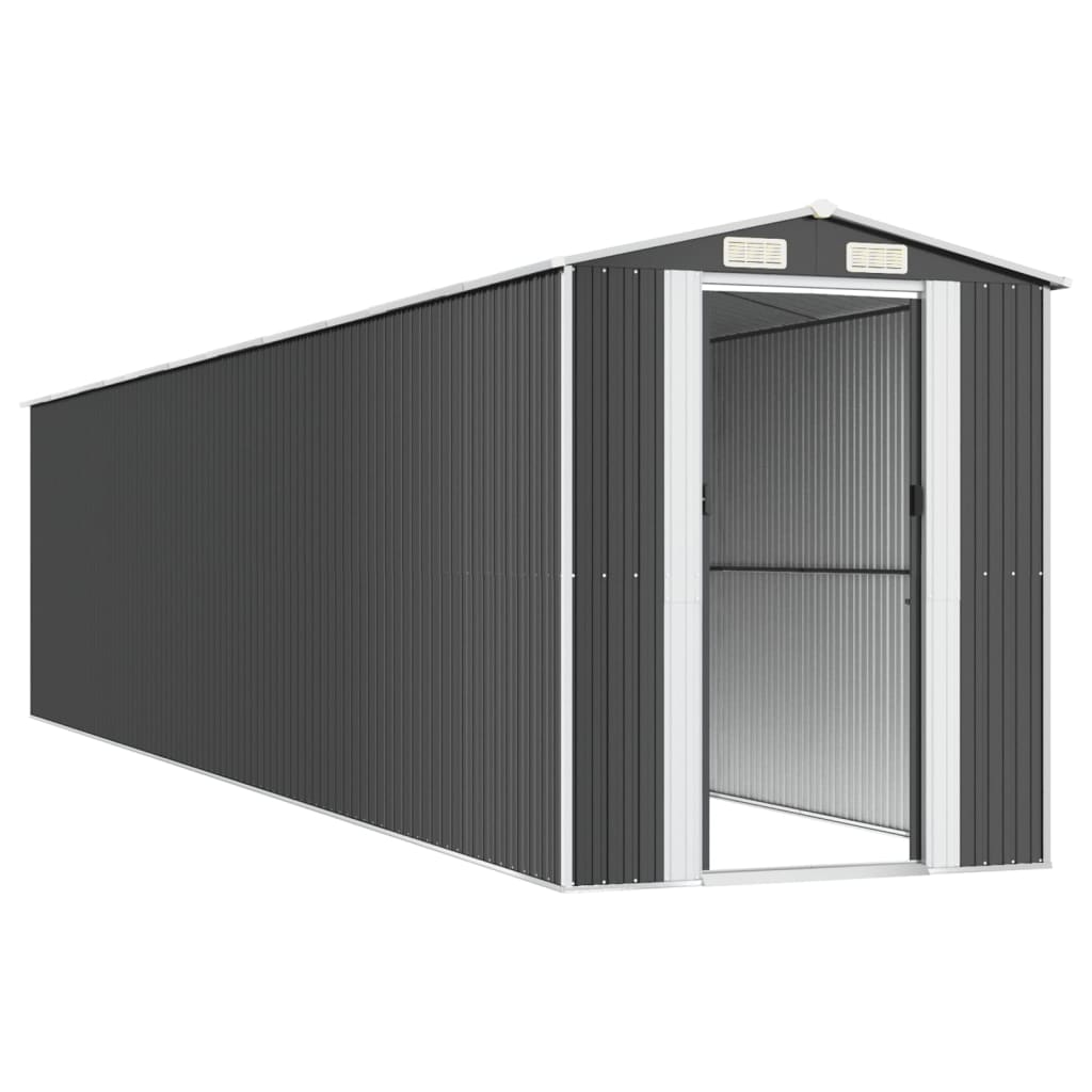 vidaXL Garden Shed Anthracite 192x938x223 cm Galvanised Steel 4