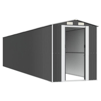 vidaXL Garden Shed Anthracite 192x938x223 cm Galvanised Steel 4