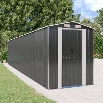 vidaXL Garden Shed Anthracite 192x938x223 cm Galvanised Steel 1