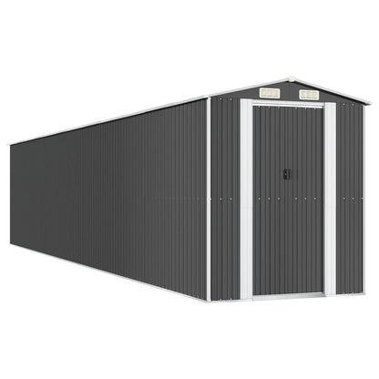 vidaXL Garden Shed Anthracite 192x1021x223 cm Galvanised Steel 2