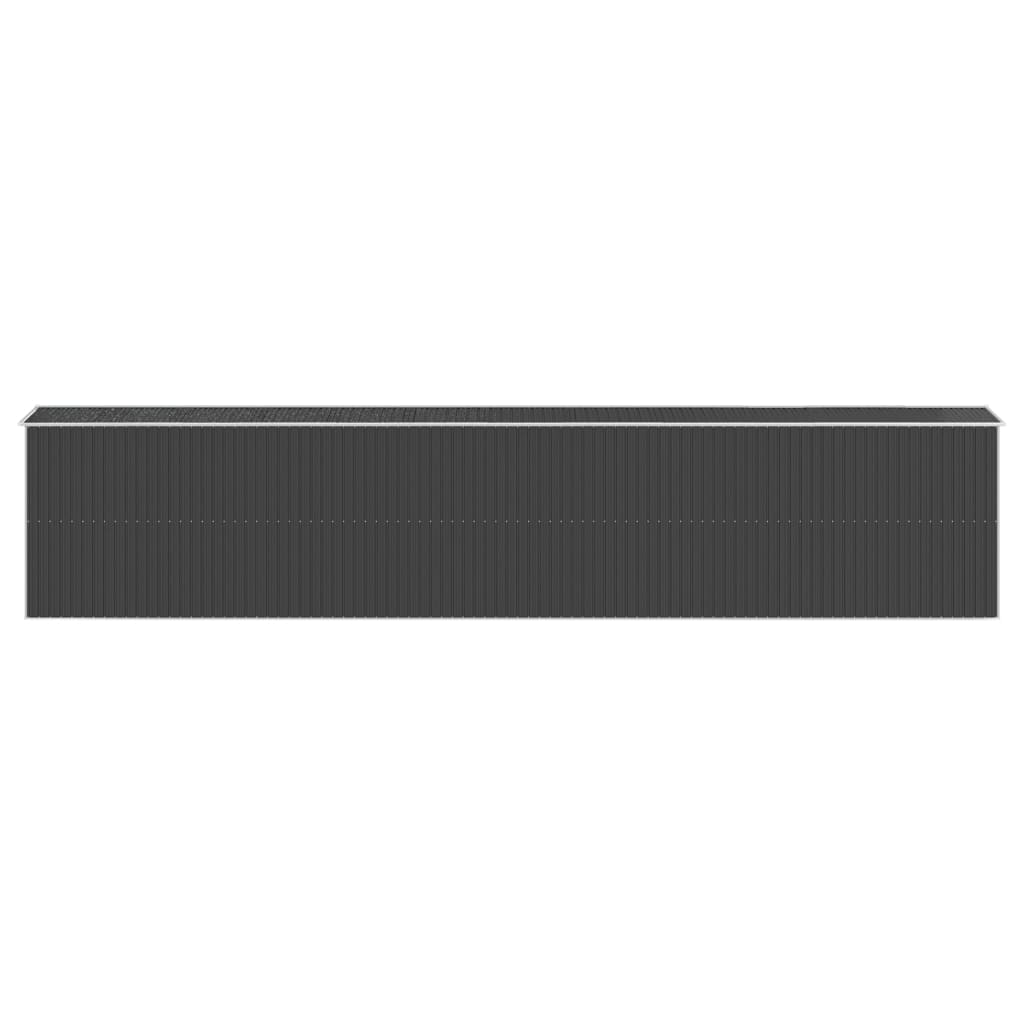 vidaXL Garden Shed Anthracite 192x1021x223 cm Galvanised Steel 5