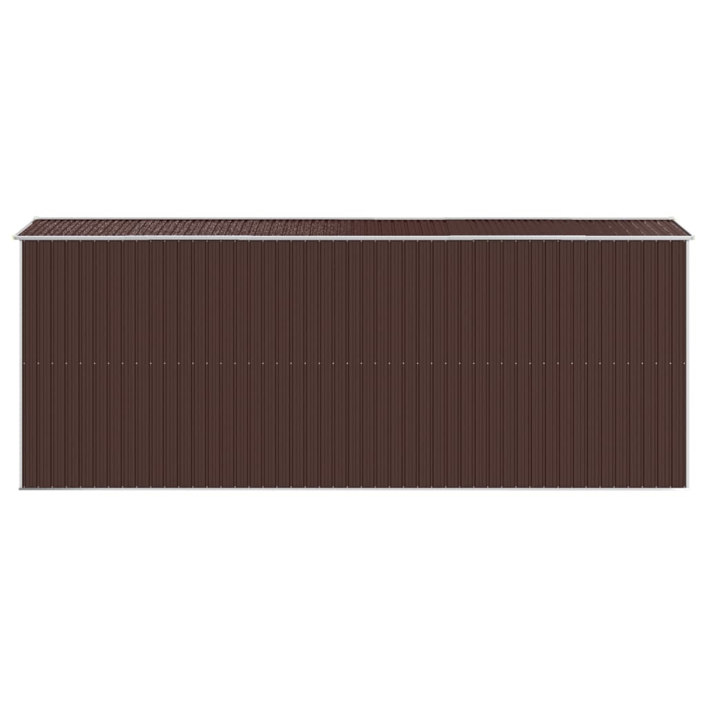 vidaXL Garden Shed Dark Brown 192x523x223 cm Galvanised Steel 5