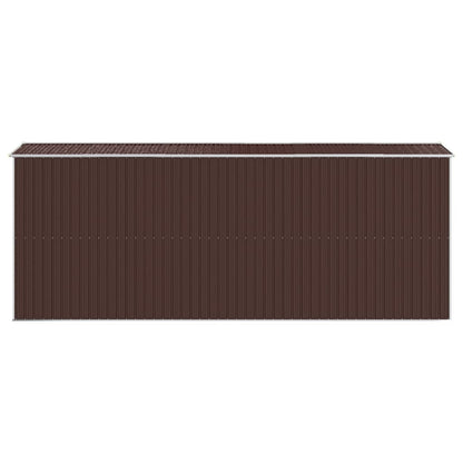 vidaXL Garden Shed Dark Brown 192x523x223 cm Galvanised Steel 5