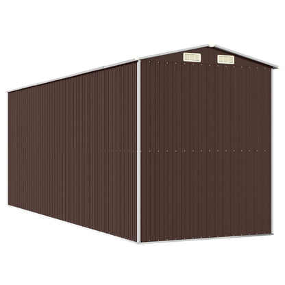 vidaXL Garden Shed Dark Brown 192x523x223 cm Galvanised Steel 6