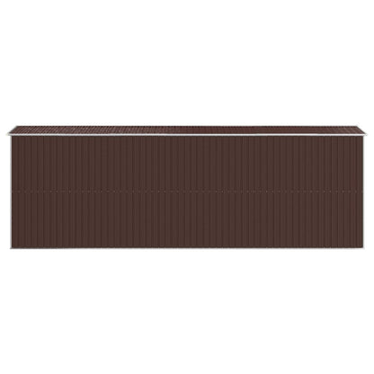 vidaXL Garden Shed Dark Brown 192x606x223 cm Galvanised Steel 5