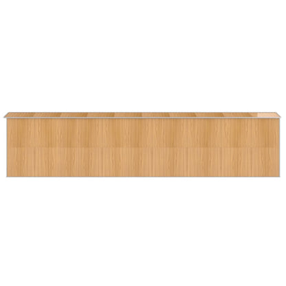 vidaXL Garden Shed Light Brown 192x855x223 cm Galvanised Steel 5