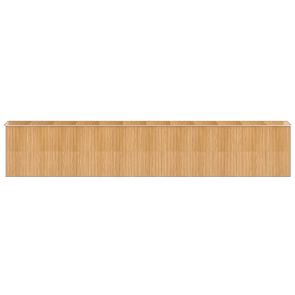 vidaXL Garden Shed Light Brown 192x1021x223 cm Galvanised Steel 5