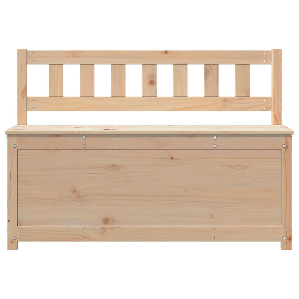 Bench Solid Wood Pine Natural 110 cm 76.5 cm