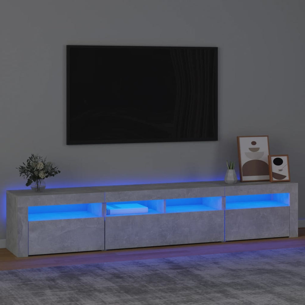 vidaXL TV Cabinet with LED Lights 210x35x40 cm