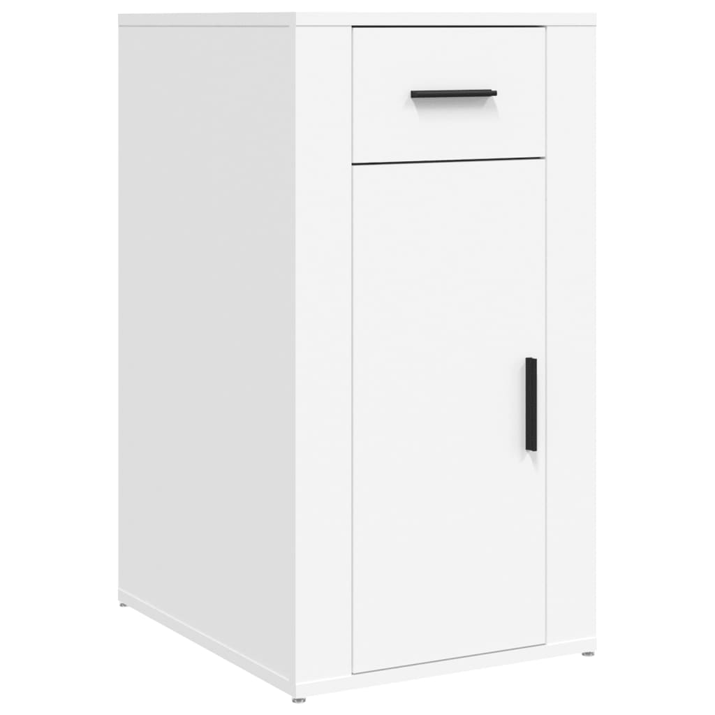 vidaXL Desk Cabinet White 40x49x75 cm Engineered Wood