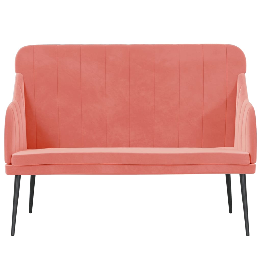 Bench 110x76x80 cm Velvet Pink