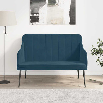 Bench 110x76x80 cm Velvet Blue