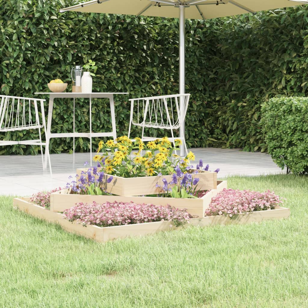 Planter Solid Wood Pine Natural pine