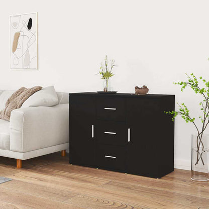 Sideboard 91x29,5x65 cm Engineered Wood Black